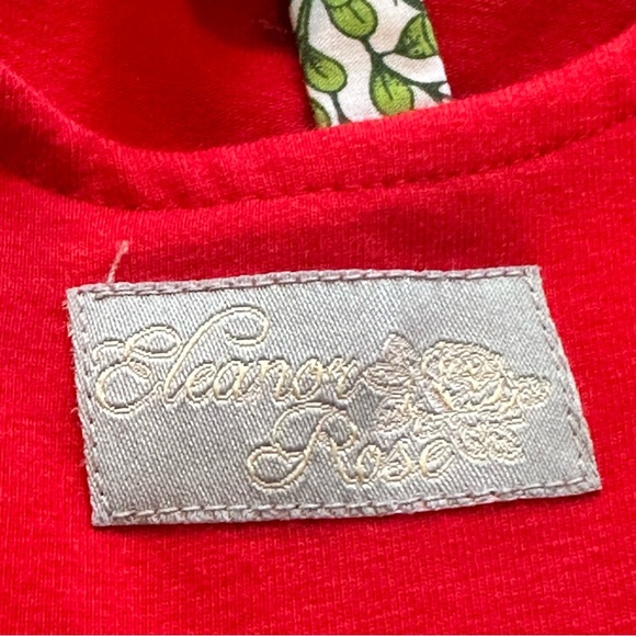 Eleanor Rose Vintage Christmas Miseltoe Britney Holiday Dress Girls 8-10 - Picture 3 of 5